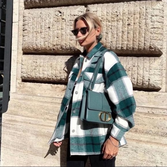 Zara Plaid Shacket - Picture 5 of 15